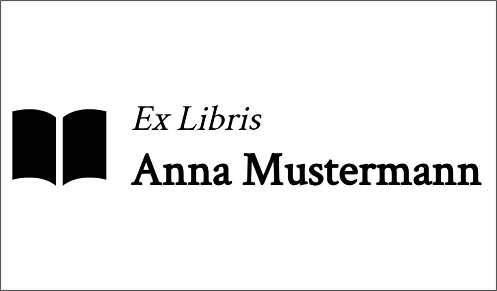 Vorschau der Vorlage 41x24 Ex Libris