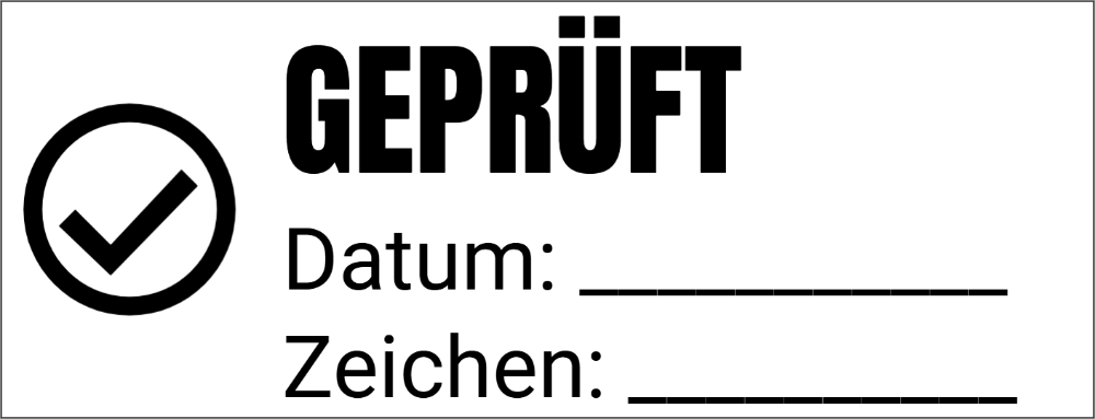 Vorschau der Vorlage 47x18 Geprüft