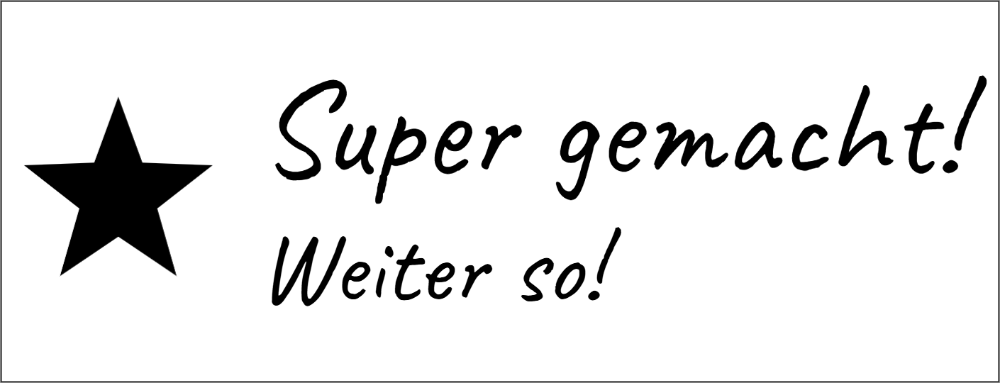 Vorschau der Vorlage 47x18 Lob