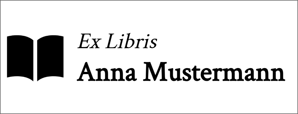 Vorschau der Vorlage 47x18 Ex Libris