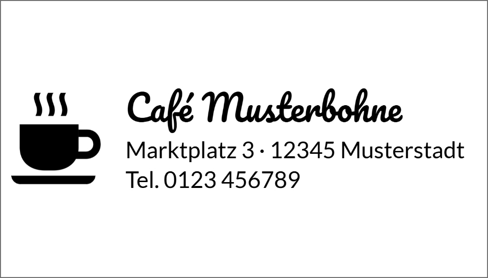 Vorschau der Vorlage 49x28 Café