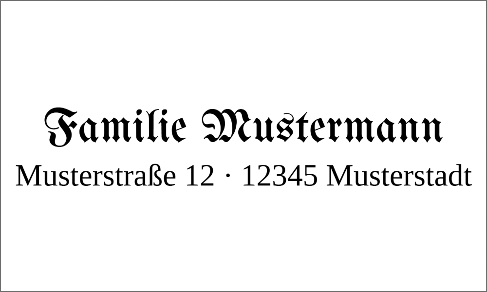 Vorschau der Vorlage 50x30 Fraktur