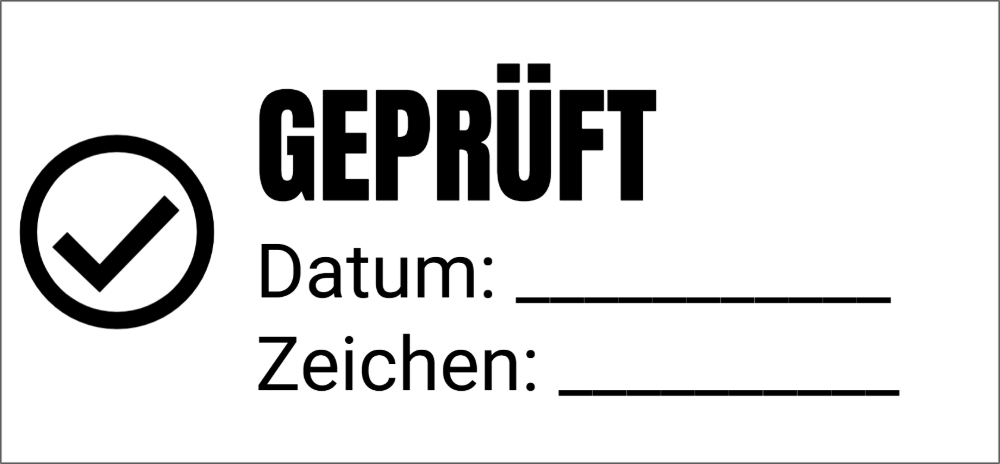 Vorschau der Vorlage 56x26 Geprüft