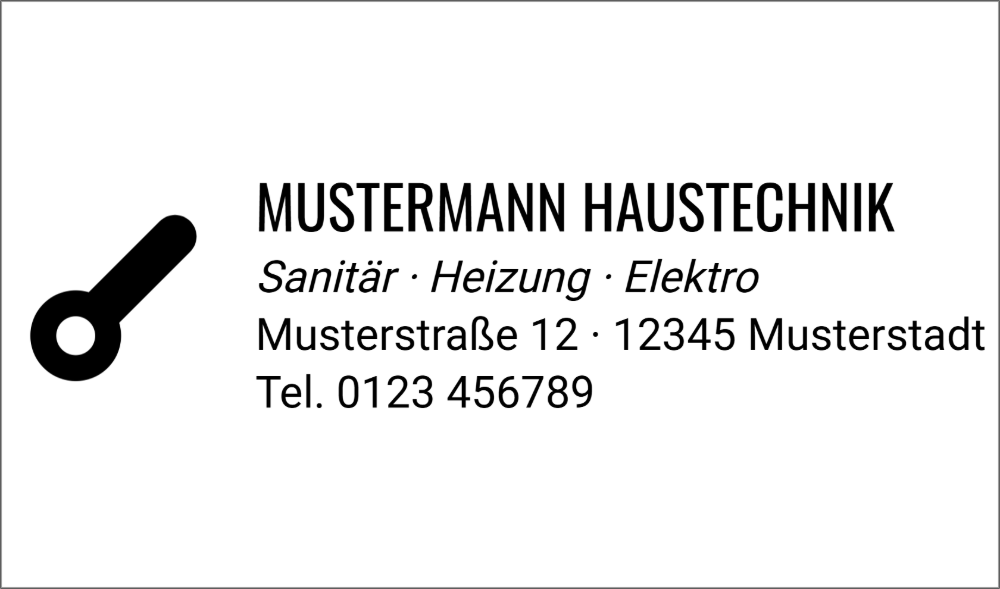 Vorschau der Vorlage 56x33 Handwerker