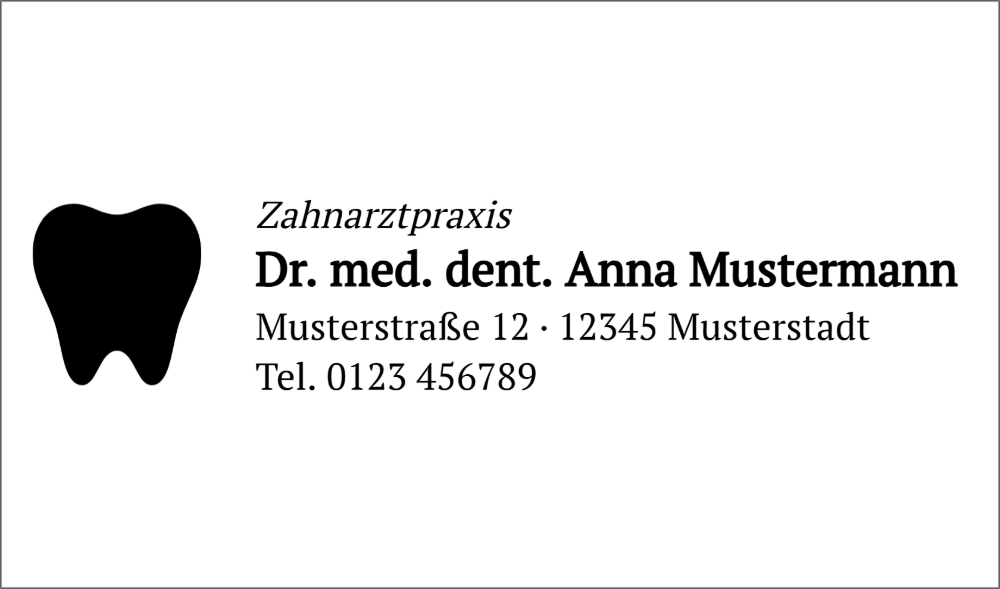 Vorschau der Vorlage 56x33 Zahnarztpraxis
