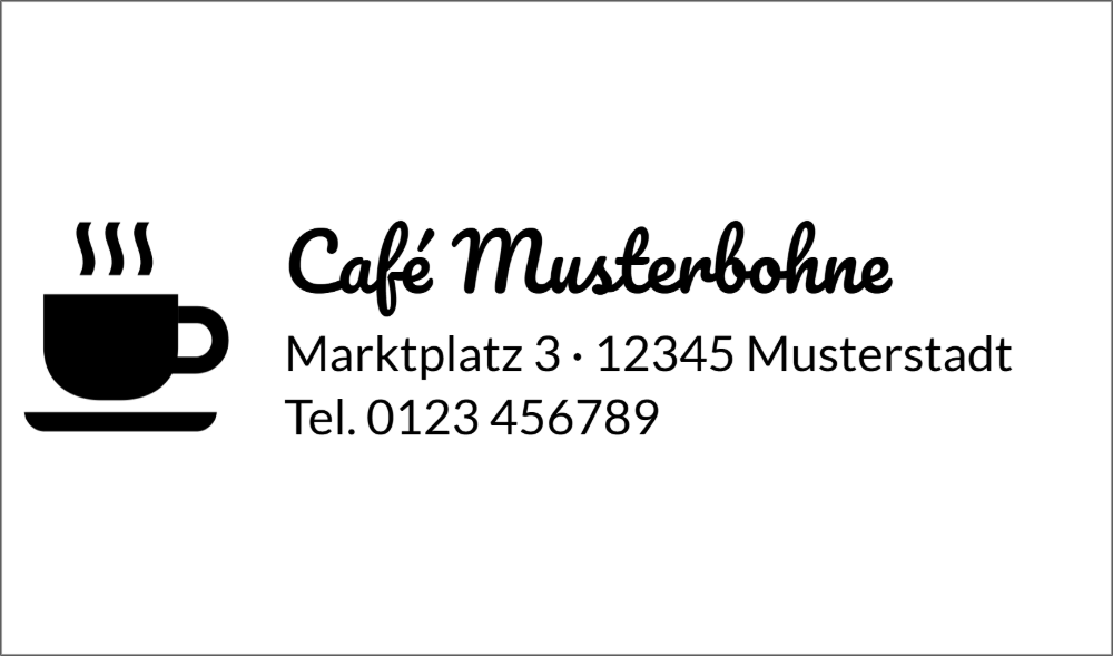 Vorschau der Vorlage 56x33 Café