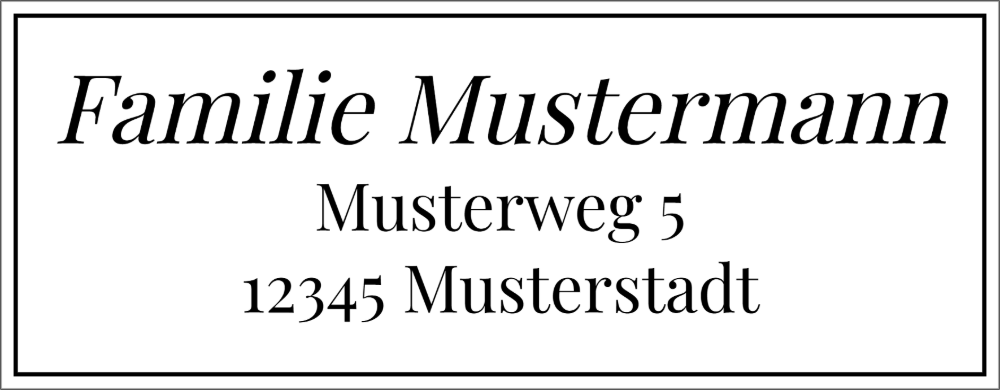 Vorschau der Vorlage 59x23 Familie elegant