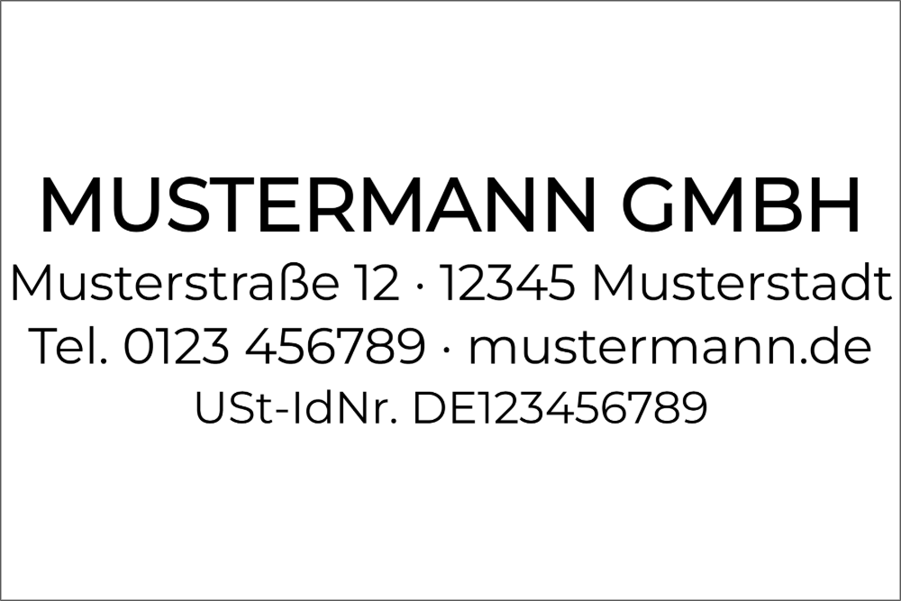 Vorschau der Vorlage 60x40 Firma modern