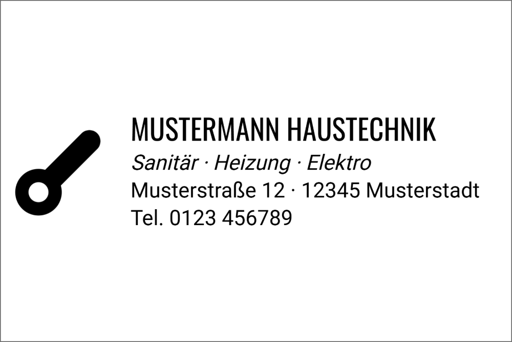 Vorschau der Vorlage 60x40 Handwerker