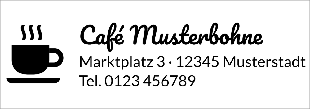 Vorschau der Vorlage 68x24 Café