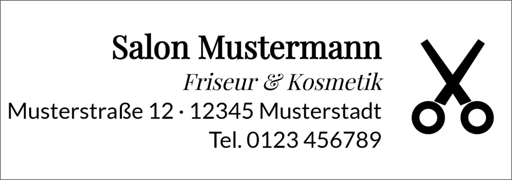 Vorschau der Vorlage 68x24 Friseursalon