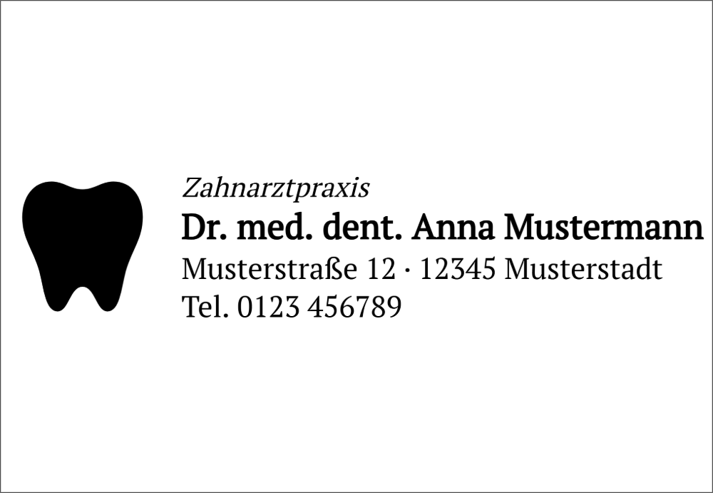 Vorschau der Vorlage 68x47 Zahnarztpraxis