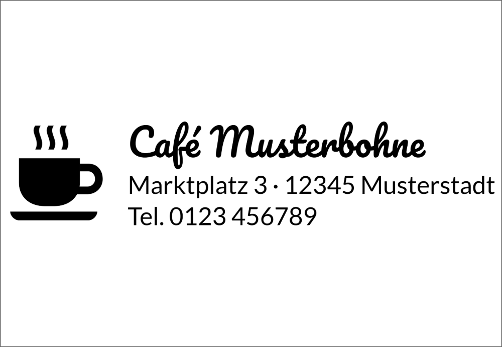 Vorschau der Vorlage 68x47 Café