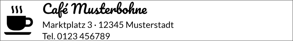 Vorschau der Vorlage 70x10 Café