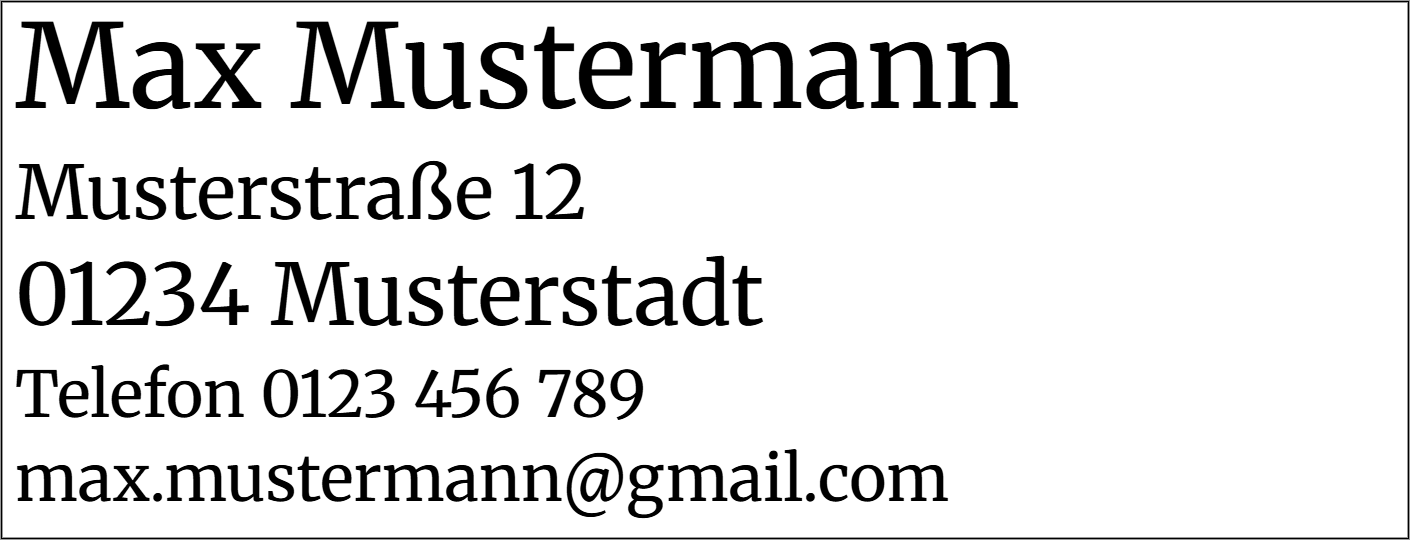 Vorschau der Vorlage 3