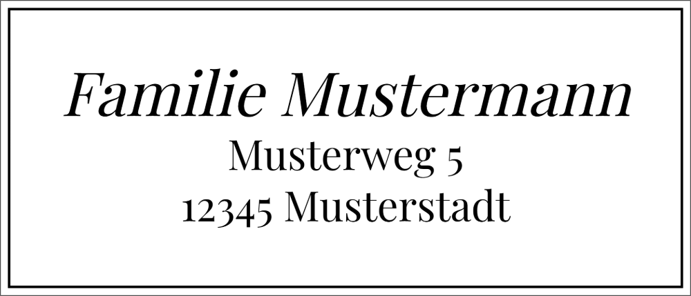 Vorschau der Vorlage 70x30 Familie elegant