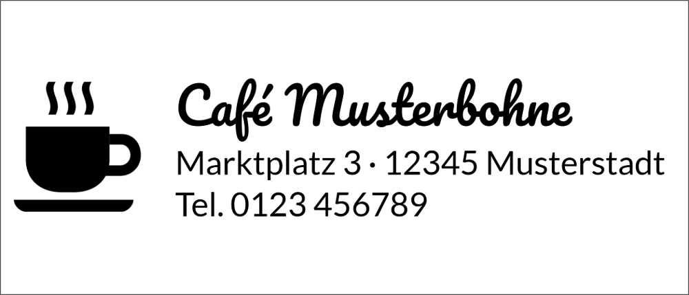 Vorschau der Vorlage 70x30 Café