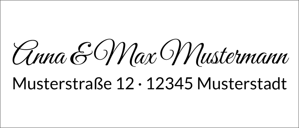 Vorschau der Vorlage 70x30 Handschrift
