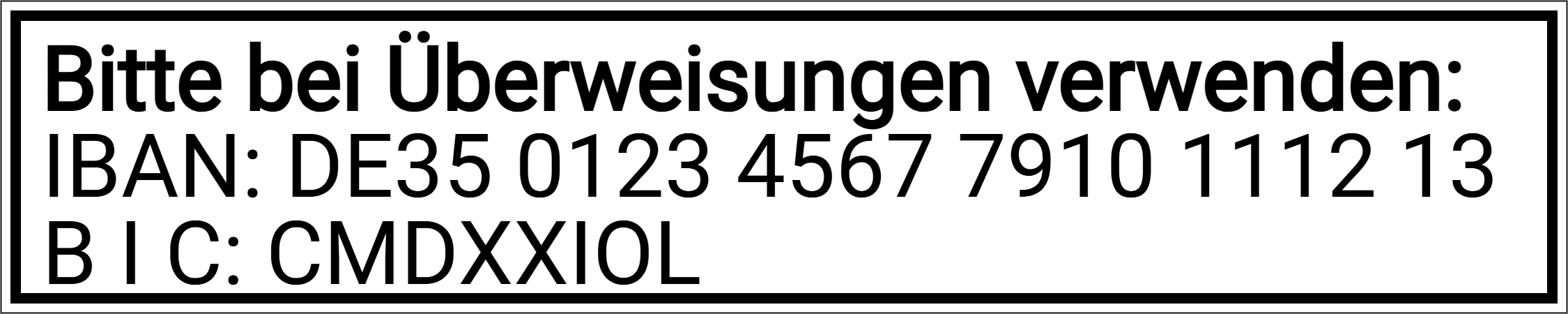 Vorschau der Vorlage 75X15 IB