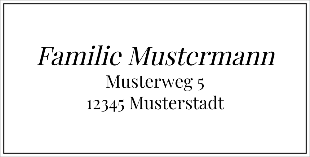 Vorschau der Vorlage 75x38 Familie elegant