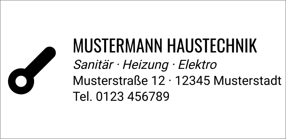 Vorschau der Vorlage 76x37 Handwerker