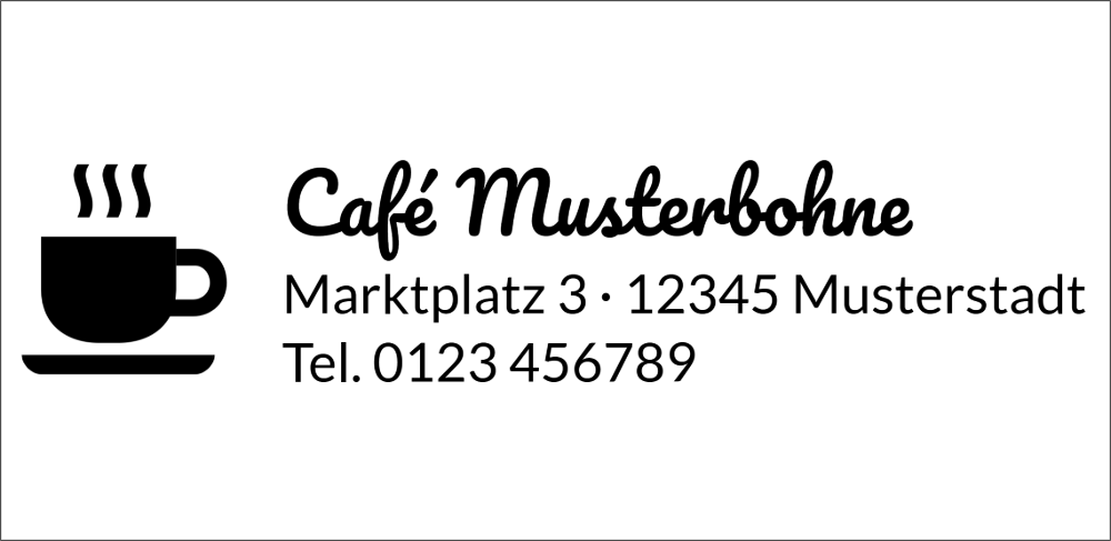 Vorschau der Vorlage 76x37 Café