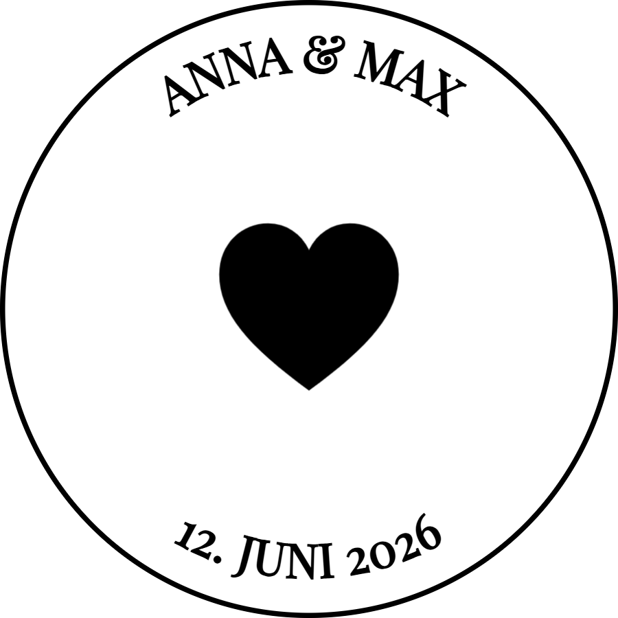 Vorschau der Vorlage Ø30 Hochzeit