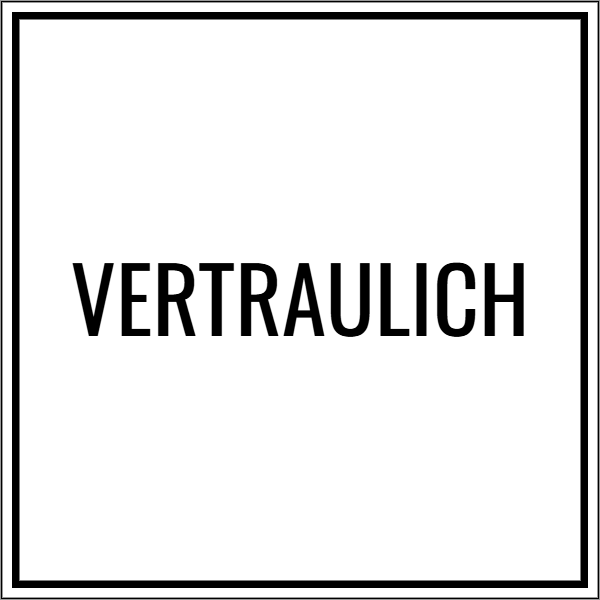 Vorschau der Vorlage 20x20 Vertraulich