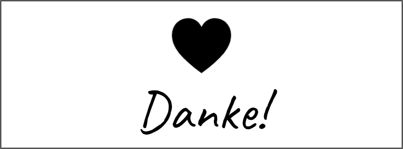 Vorschau der Vorlage 27x10 Danke mit Herz