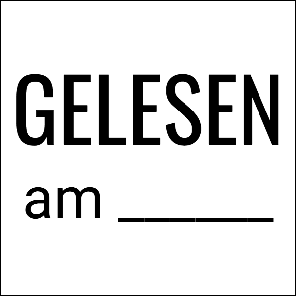 Vorschau der Vorlage 20x20 Gelesen