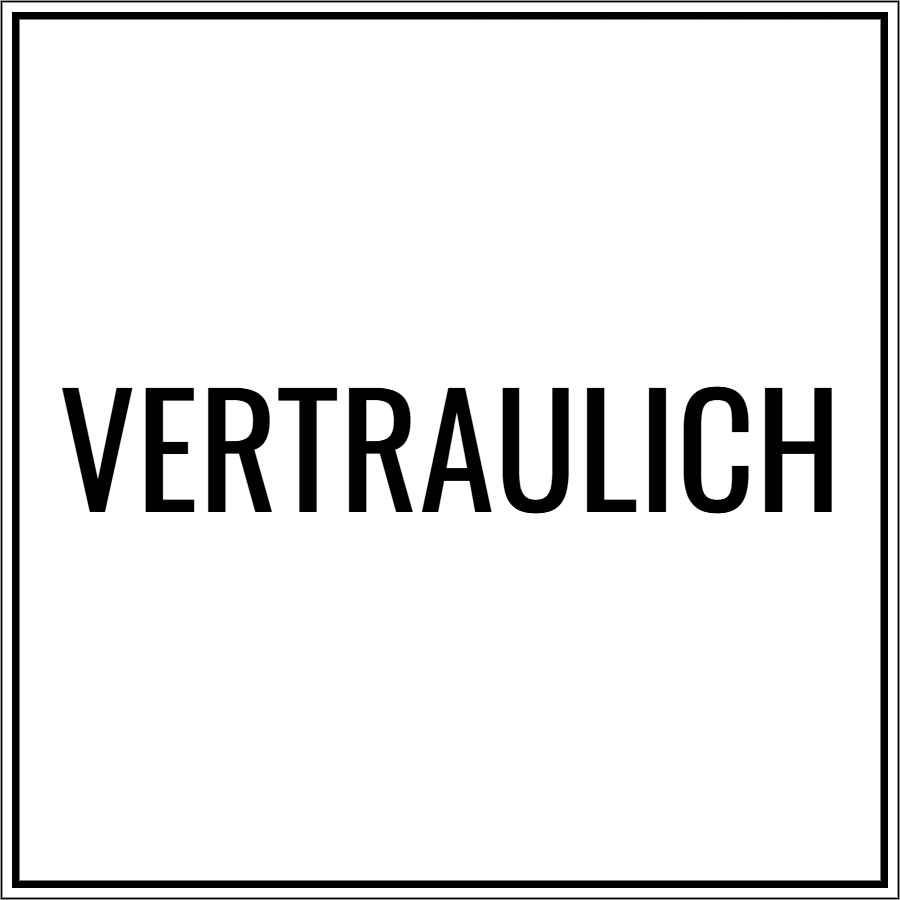 Vorschau der Vorlage 30x30 Vertraulich