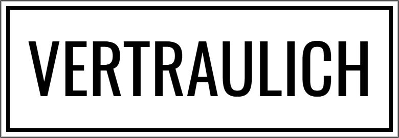 Vorschau der Vorlage 26x9 Vertraulich