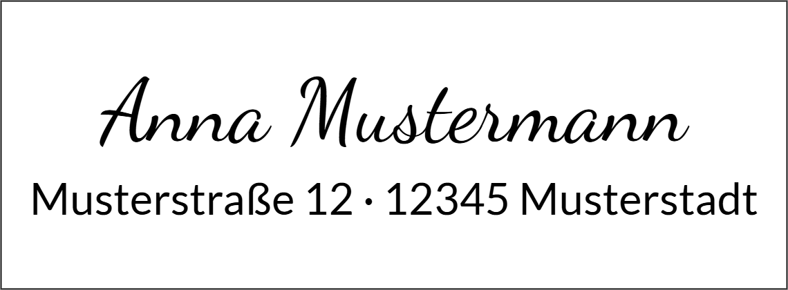 Vorschau der Vorlage 38x14 Handschrift