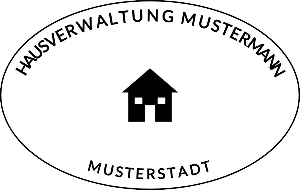 Vorschau der Vorlage 55x35 oval Hausverwaltung
